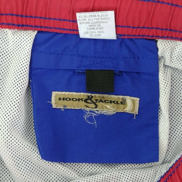 Hook & Tackle High Tech Fishing Gear Men's Swim Trunk Size Large - Picture 8 of 10